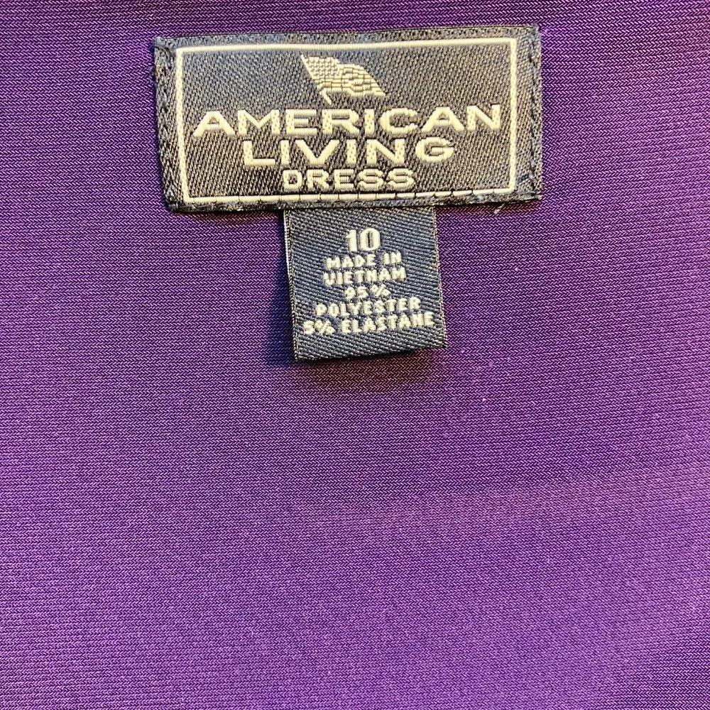 American Living Purple Dress Size 10 - Picture 4 of 4